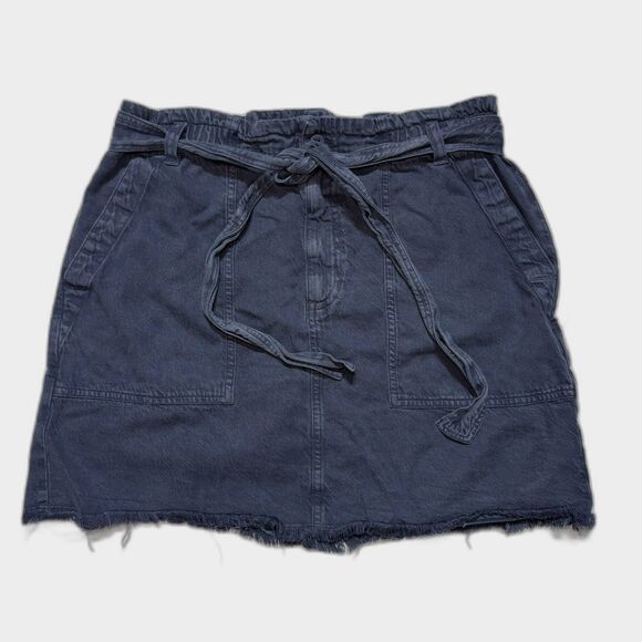 cloth & stone Dresses & Skirts - Cloth & Stone Anthropologie Tencel Paperbag Waist Denim Mini Skirt Womens S